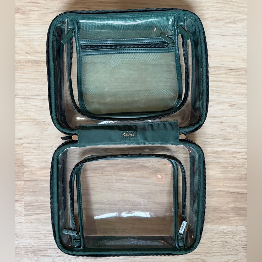 Calpak Large Emerald Green Toiletry Bag